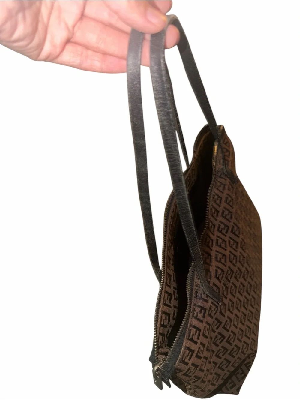 Fendi Brown Monogram FF Jacquard Tote